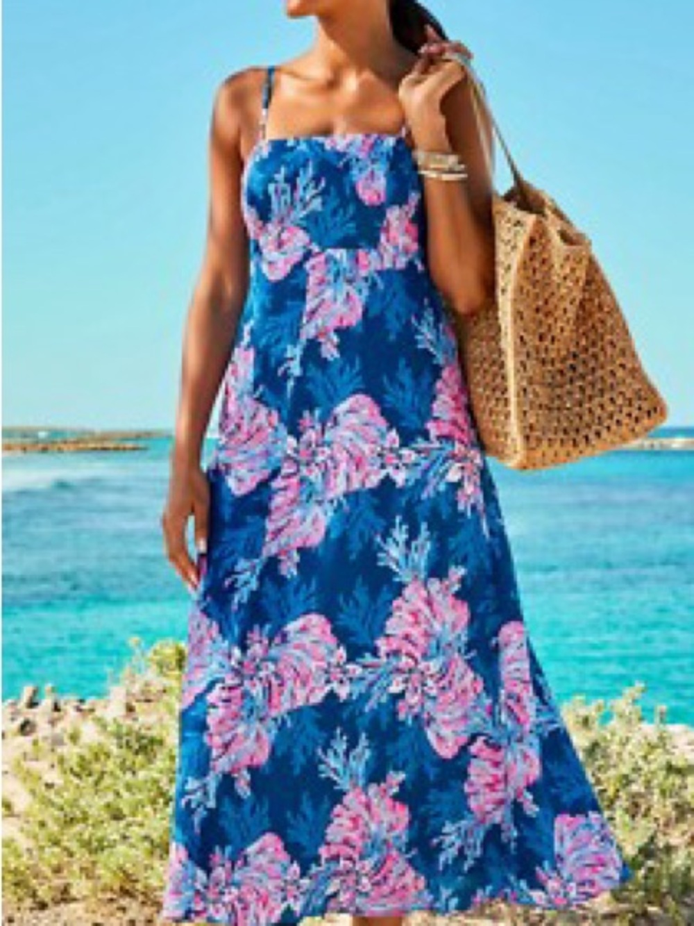 Lilly Pulitzer Jorgian Linen Midi Dress - Picture 3 of 10